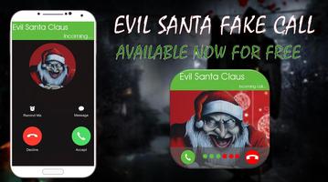 Evil Creepy Santa Claus Fake Call Affiche