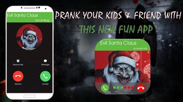 Evil Creepy Santa Claus Fake Call capture d'écran 1