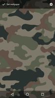 Army Camouflage Live Wallpaper Theme Background Affiche