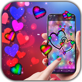 Glitter Heart Live Wallpapers icon