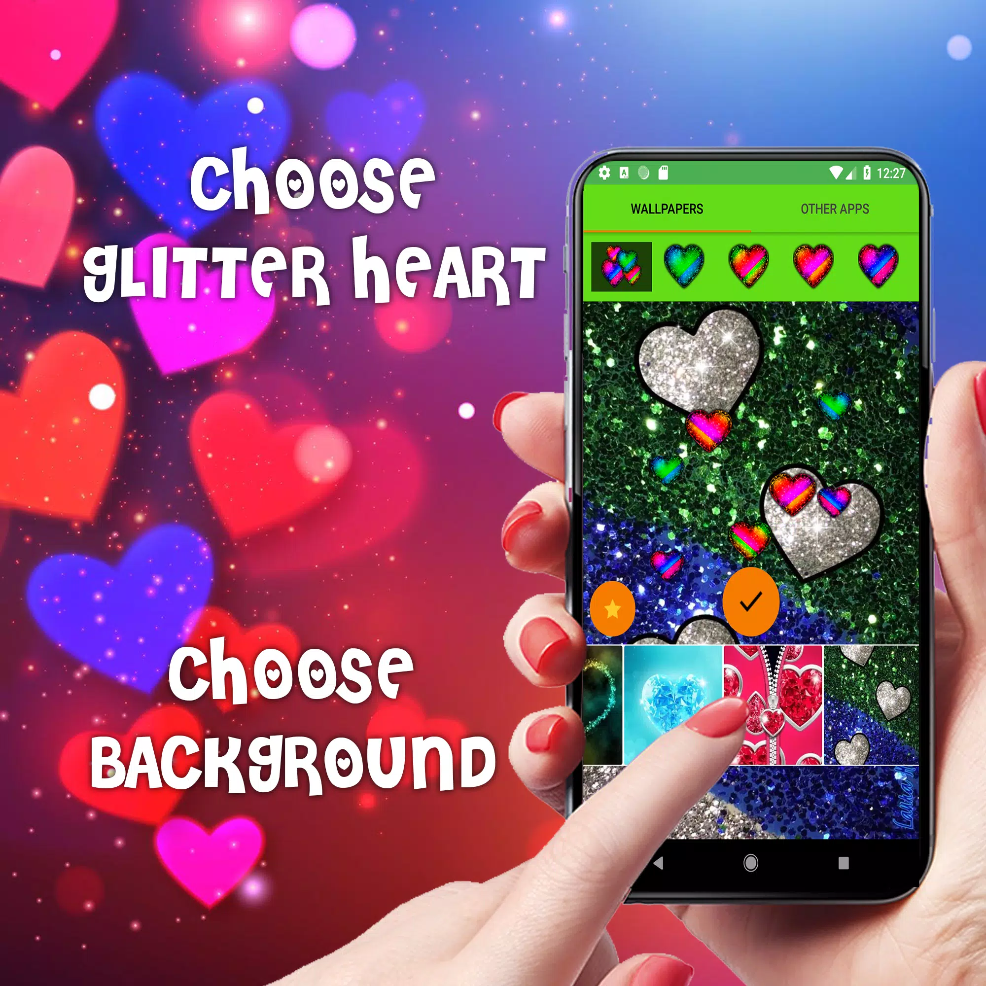 Glitter Heart Live Wallpapers APK for Android Download