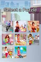 Shopping Girl Puzzle Affiche