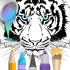 Animals Coloring Books أيقونة