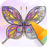 ikon Butterflies Coloring