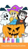 2023 Halloween Coloring Books ポスター