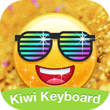 Kiwi Keyboard Glitter Golden e アイコン