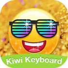 Kiwi Keyboard Glitter Golden e アイコン