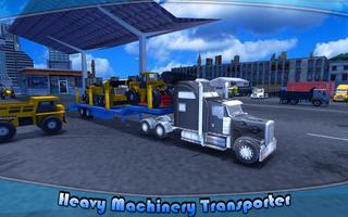 Heavy Machinery Transporter Truck Simulator Affiche