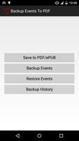 Backup Calendar Events To PDF ポスター