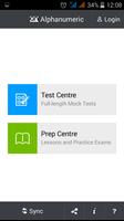 ALPHANUMERIC MBA TEST PREP. الملصق