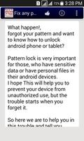 Fix any pattern lock easily. Affiche