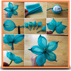 Examples of Flower Paper Hair Style icône