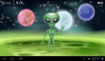 Funny talking alien Affiche