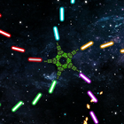 Przestrzeń asteroidy strzelać ikona