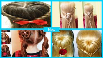 Poster Easy Heart Hair Style