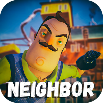 Привет хорошей игры. Значок hello Neighbor Alpha 1. Strange Crazy Neighbor. Crazy Neighbor game 3d.