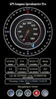 GPS Compass Speedometer Affiche