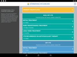Int. VTE & Cancer Guidelines screenshot 2