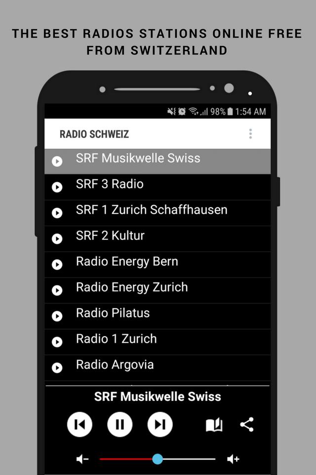 Radio Schweiz Kostenlos CH Live Stream App Online für Android - APK  herunterladen