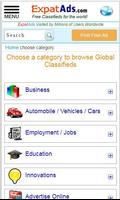 Free International Classifieds Ad App ExpatAds.com screenshot 1