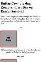 Guide for Last Day on Earth Survival Zombie capture d'écran 1