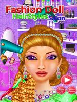 Fashion Doll Hair style Salon poster