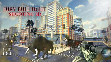 Fury Bull Fight Shooting 3D capture d'écran 2