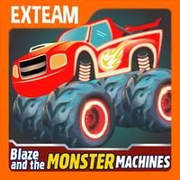 Blaze Light Monster Truck Games poster
