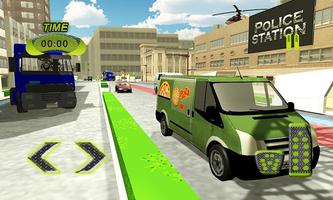 برنامه‌نما Real Pizza Delivery Van Simulator عکس از صفحه
