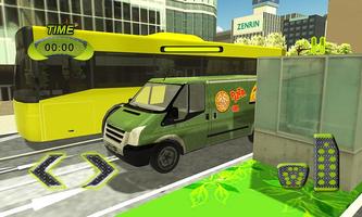 برنامه‌نما Real Pizza Delivery Van Simulator عکس از صفحه