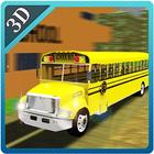 نيويورك 3d حافلة مدرسية وقوف السيارات أيقونة