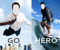 GO HERO PRO Extreme Sports Photo Frames Editor capture d'écran 1