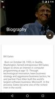 Bill Gates(Biography & Quiz) تصوير الشاشة 2