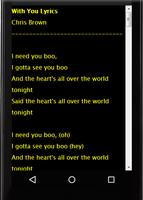 Lyrics for top songs Chris Brown screenshot 3