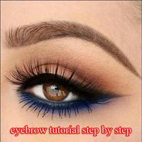 Augenbrauen-Tutorial Schritt für Schritt Plakat