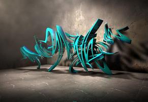 3D Graffiti Design Ideas পোস্টার