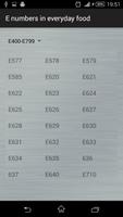 E numbers in everyday food ảnh chụp màn hình 1