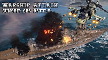 Warship Navy Strike 3D: Enemy Battle Ship Attack captura de pantalla 2