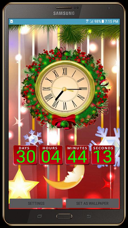 Christmas Live Wallpaper Xmas Countdown Clock For Android Apk
