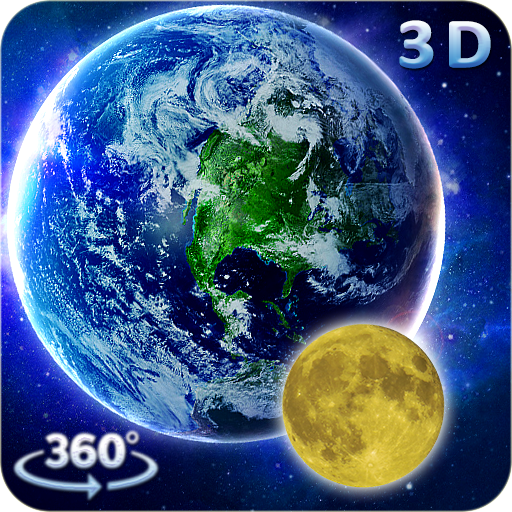 3D Earth & Moon Live Wallpaper 3D Parallax Theme
