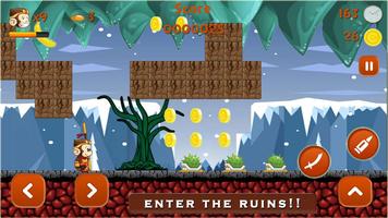 Super Kong Adventure Run: Side Scroller Games Free Cartaz
