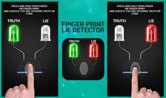 Finger Lie Detector prank App ポスター