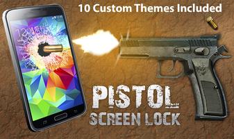 pistol shooting screen lock Affiche