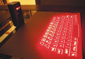 Laser Keyboard 3D Simulated Affiche