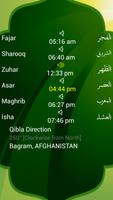 Prayer Time & Qibla (Widget) Affiche