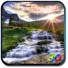 Waterfall Live Wallpaper 3D icône