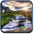 Waterfall Live Wallpaper 3D ikon