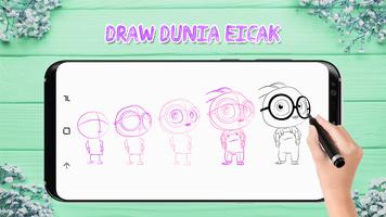 How to Draw Dunia Eicak Affiche