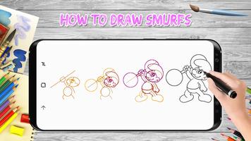 How to Draw Smurf Affiche