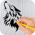 Learn to Draw Wolf Tattoo icône